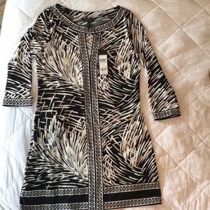 BCBG Max Azria Black/ivory dress sz M